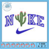 Cactus Nike Embroidery Design