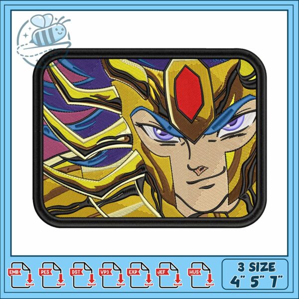 Cancer deathmask smile embroidery, cancer deathmask​ embroidery