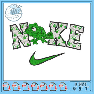 Chameleon Nike Embroidery Design