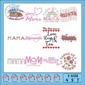 Charming Embroidery Bundle for Creative Moms