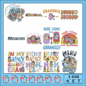 Charming Embroidery Bundle for Grandmas and Grannies