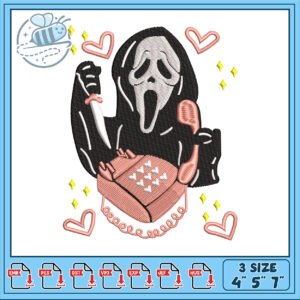 Charming Horror Ghost Design for Embroidery Projects