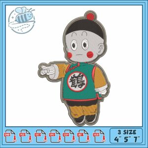 Chiaotzu anime embroidery