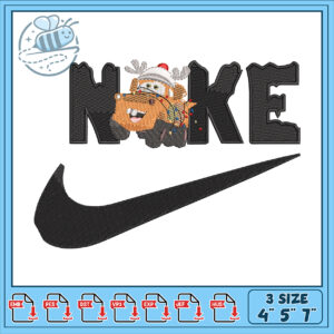 Christmas Tow Mater Nike Embroidery Design