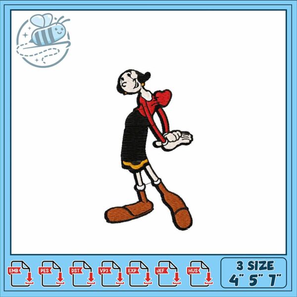 Classic Cartoon Character Embroidery Design Download