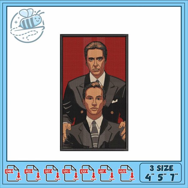Classic Movie Characters Embroidery Design Set