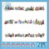 Charming Cartoon Character Embroidery Bundle Design