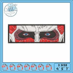 Colossal titan eye embroidery