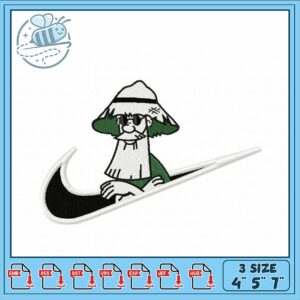 Cool Embroidery Design of Fun Character with Hook