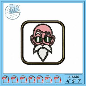 Cool Vintage Grandpa Embroidery Design File 3 Sizes