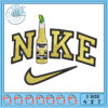 Colorful Nike Logo Embroidery Design in Three Sizes