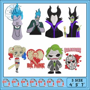 Creative Embroidery Bundle with Popular Characters