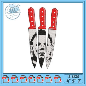 Creative Embroidery Design Knives Art for Projects