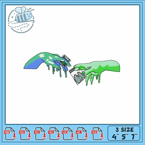 Creative Hands Embroidery Design for Unique Projects
