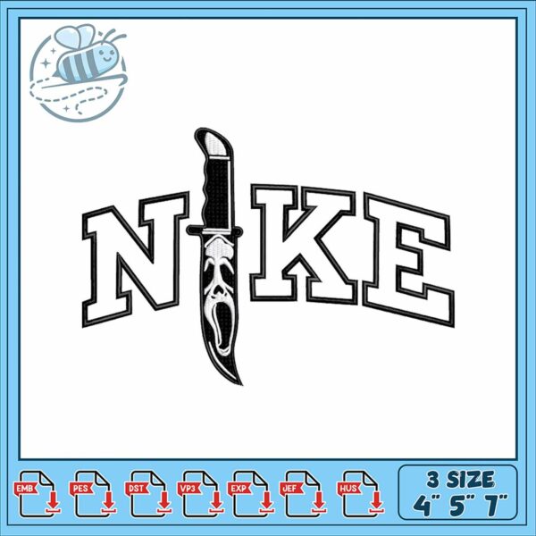 Creative Nike Logo Embroidery Design Download 4×5 7