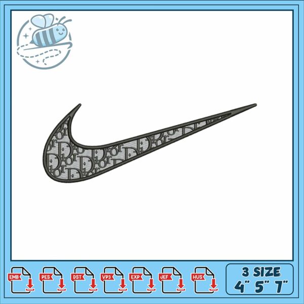 Custom Nike Embroidery Design Stylish and Versatile