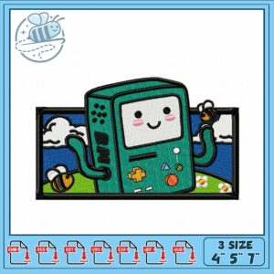 Cute BMO Embroidery Design for Creative Projects