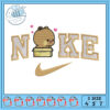 Creative Nike Themed Embroidery Design Three Sizes