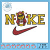 Cute Bear Inspired NKE Embroidery Design File