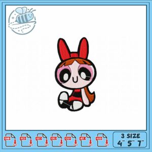 Cute Cartoon Character Embroidery Design Download