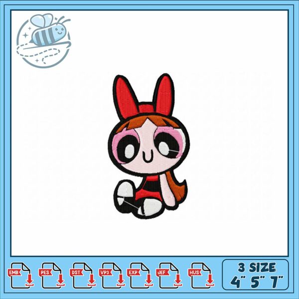 Cute Cartoon Character Embroidery Design Download