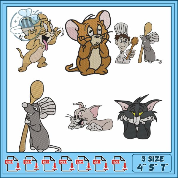 Cute Cartoon Embroidery Bundle for Craft Lovers