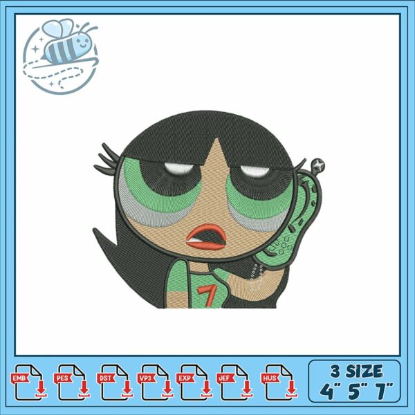 Cute Cartoon Embroidery Design for All Skills