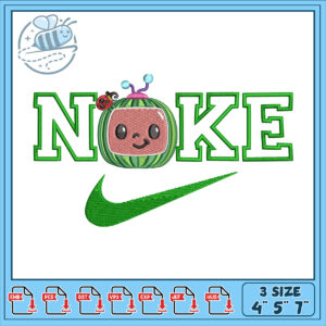 Cute Cartoon Noke Embroidery Design for Kids Apparel