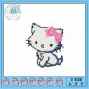 Cute Cat Embroidery Design with Bow Three Sizes