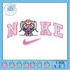 Cute Hello Kitty Nike Embroidery Design for Kids