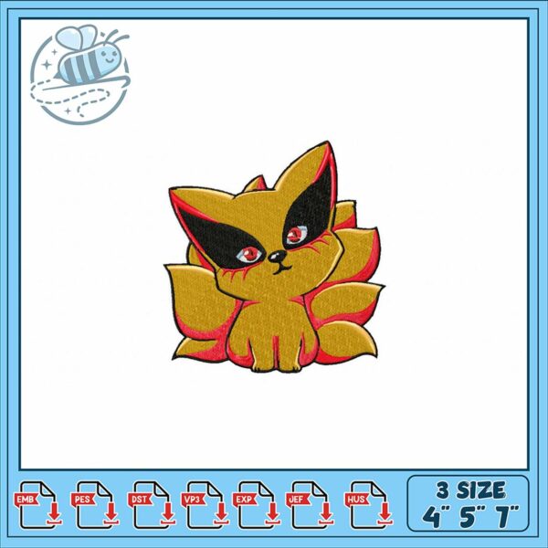 Cute Fox Embroidery Design for Crafting Projects