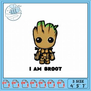 Cute Groot Embroidery Design for All Projects