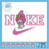 Cute My Melody Inspired Nike Embroidery Design