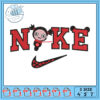 Cute Nike Inspired Embroidery Design for Crafts