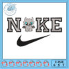 Cute Noke Embroidery Design with Dog Character 3 Sizes