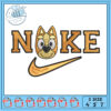 Cute Nike Inspired Embroidery Design for Crafts