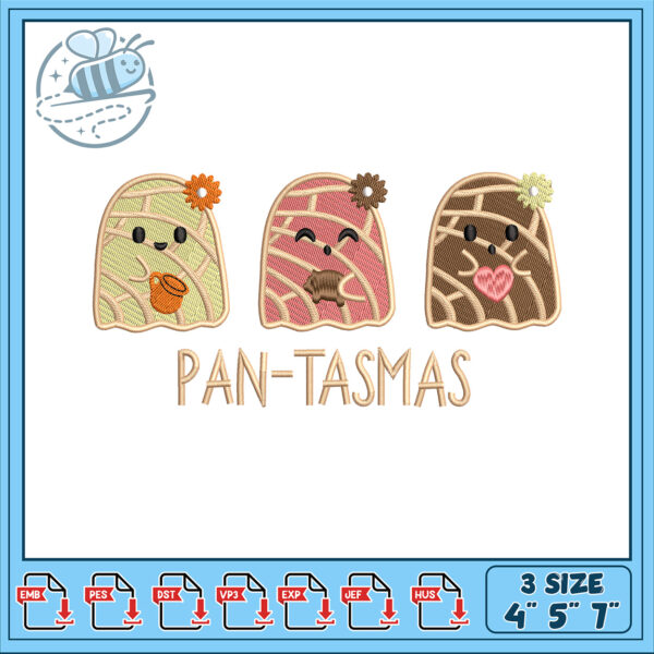 Cute Pan-Tasmas Embroidery Design for Crafts