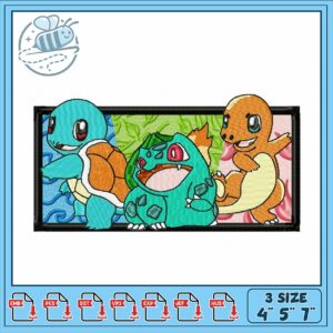 Cute Pokemon Embroidery Design for Craft Projects