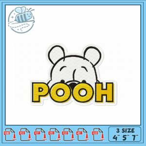 Cute Pooh Bear Embroidery Design for All Projects