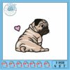 Cute Puppy in Pocket Embroidery Design for All Styles