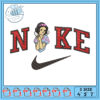 Cute Snow White Nike Embroidery Design Download