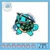 Cute Squirtle Surfing Embroidery Design Download