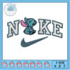 Cute Stitch Design for Nike Themed Embroidery Decor