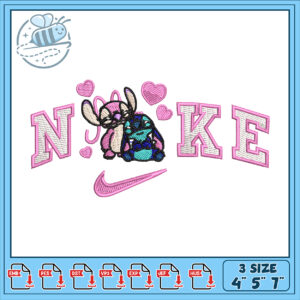 Cute Stitch Design for Nike Inspired Apparel