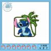 Cute Stitching Design of a Cartoon Alien Playing Guitar