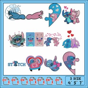 Cute Stitch Embroidery Bundle for Creative Projects