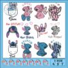 Cute Embroidery Bundle with Bears and Bowtie Designs