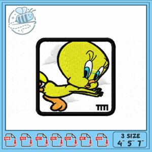 Cute Tweety Bird Embroidery Design for All Fabrics