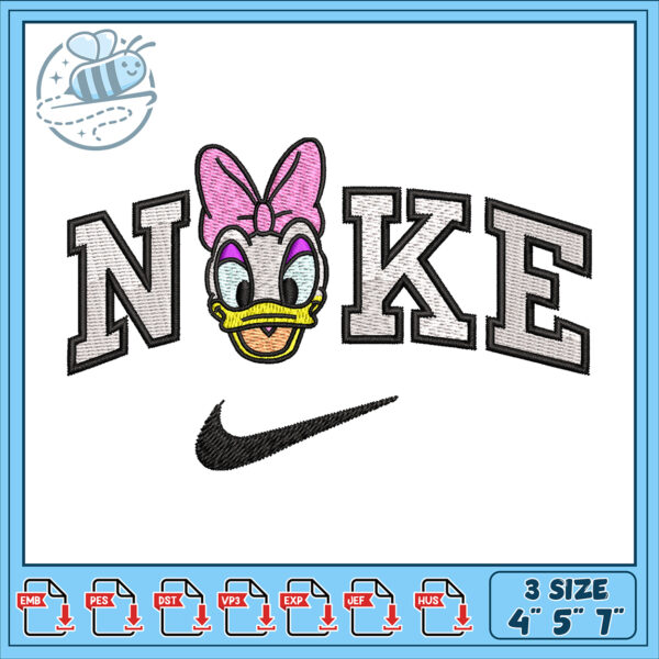 Daisy Duck Inspired Noke Embroidery Design File