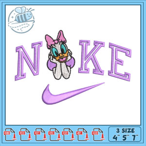 Daisy Duck Nike Logo Embroidery Design Files